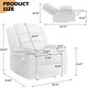 preview thumbnail 32 of 101, Overstuffed Cotton Corduroy Manual Pushback Recliner with Wide Armrest