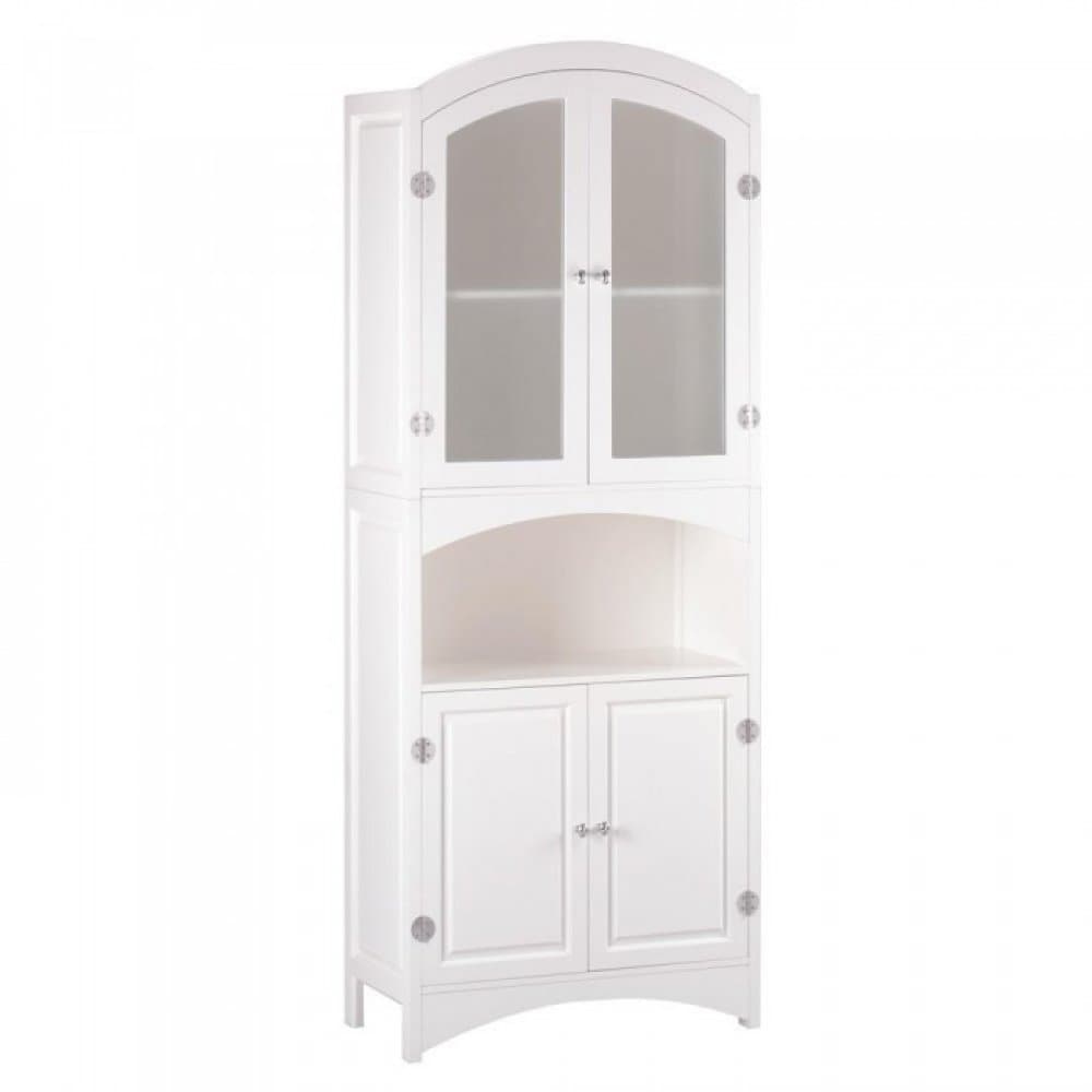 Shop Sleek Tall Storage Cabinet Overstock 20489739