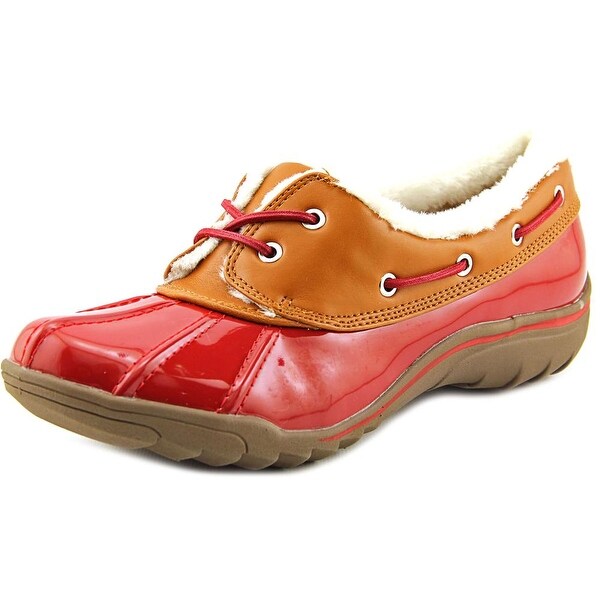 Shop Anne Klein Sport Gamil Women Round Toe Patent Leather Water Shoe - Free Shipping On Orders ...