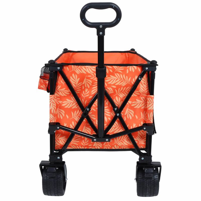 Heavy-Duty 480lbs Folding Wagon Cart with Bonus Picnic Mat
