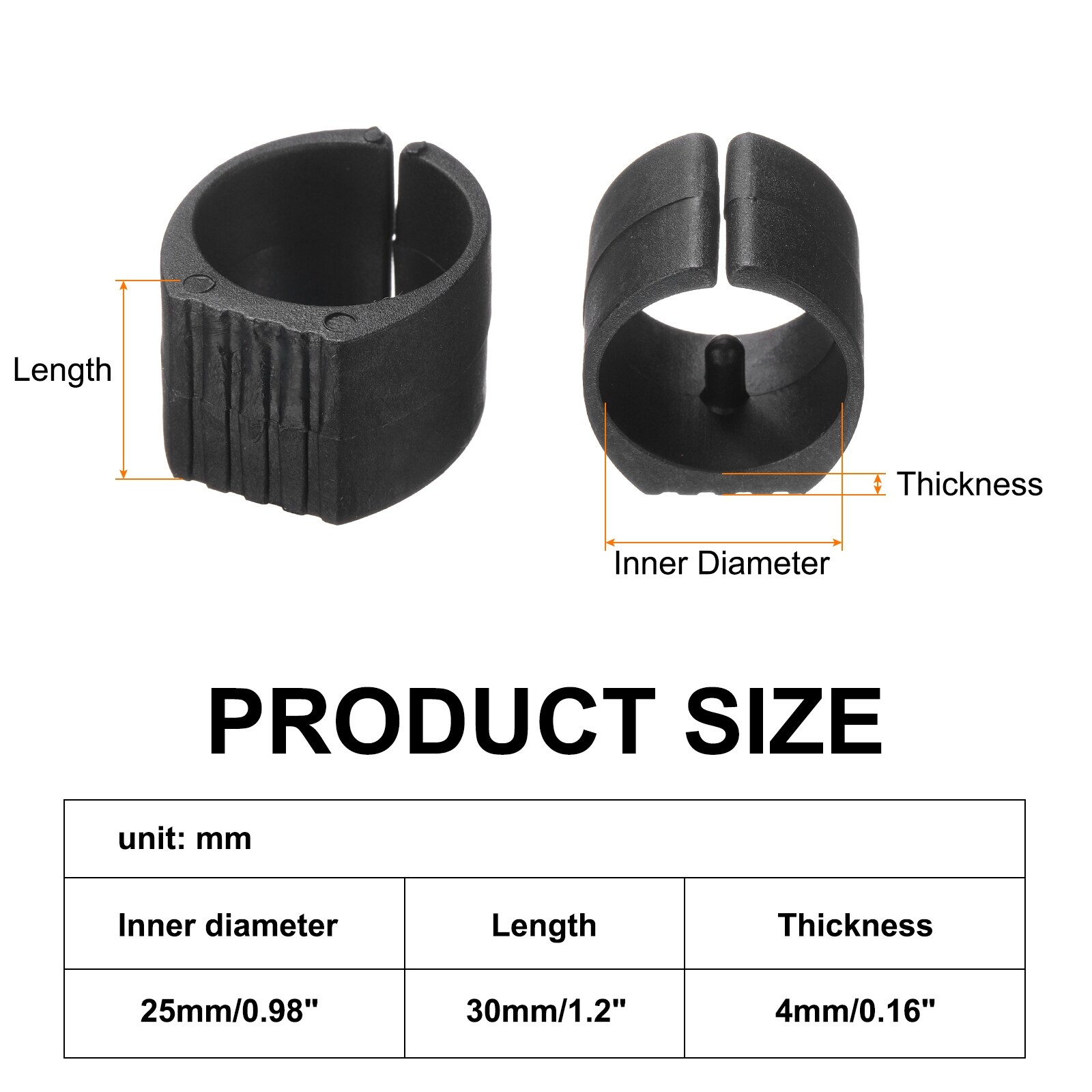 Chair Foot O Shaped Floor Glides, Plastic Chair Leg Caps, Non-Slip Foot Pads for Legs