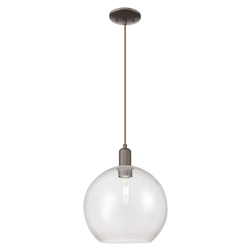 Innovations Lighting Endless Possibilities Arcadia - Athens - 1 Light 12" Cord Hung Mini Pendant - Oil Rubbed Bronze/Seedy