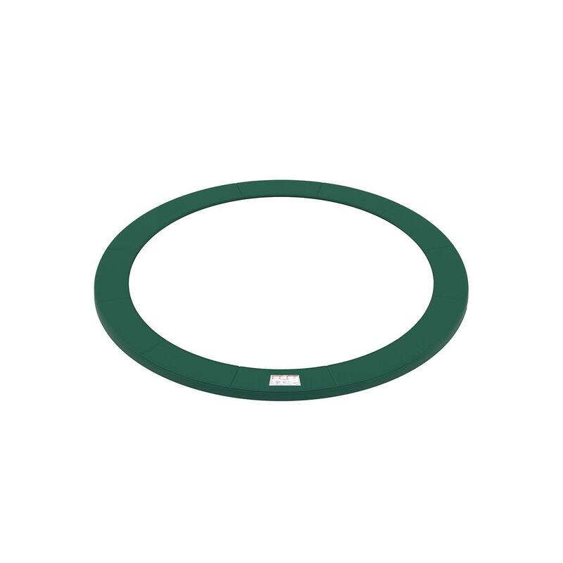 Blue PVC Weather-Resistant 14FT Trampoline Safety Pad with UV Protection - Non-Removable - Dark Green