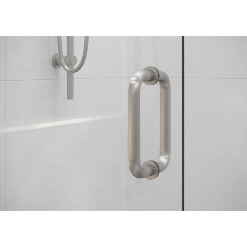 Glass Warehouse 47.5 in. W x 78 in. H Glass Hinged Pivot Frameless 3 Panel Inline Shower Door in