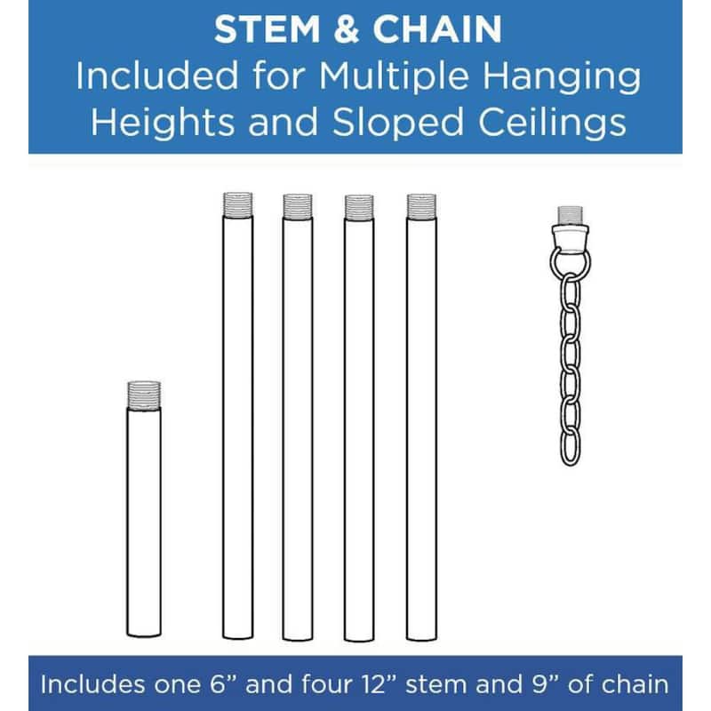 Progress Lighting P400369 Lusail 8 Light 54" Wide Linear Pendant