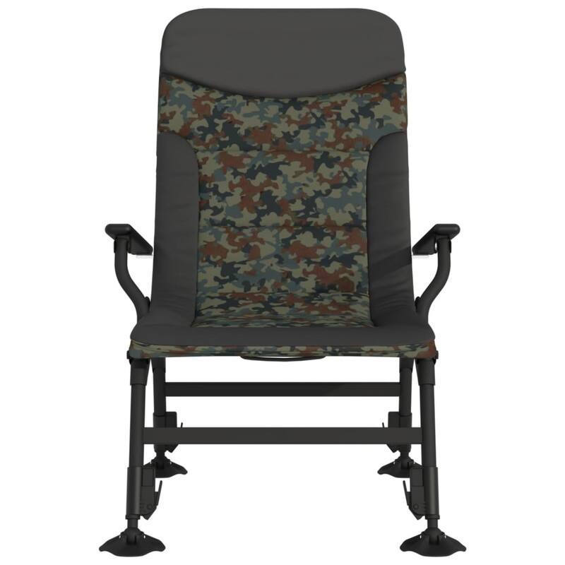 vidaXL Fishing Chair Camouflage and black - 29.5 x 22.8 x 40.9 in