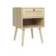 preview thumbnail 6 of 28, Rattan Nightstand Bedside Table with Rattan Drawers
