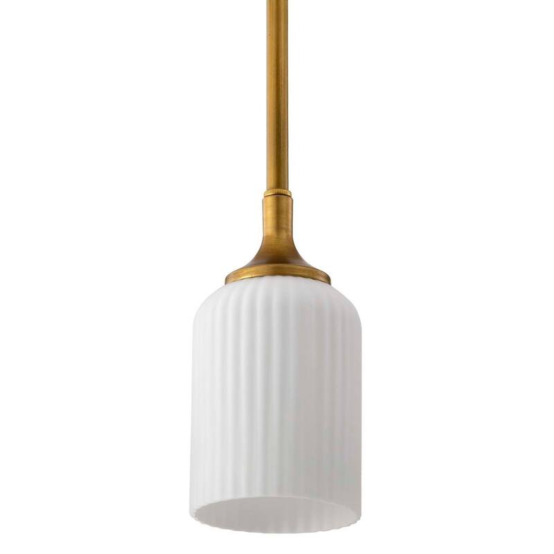 Nuvo Lighting 60/8645 Solara 5" Wide Mini Pendant - Natural Brass