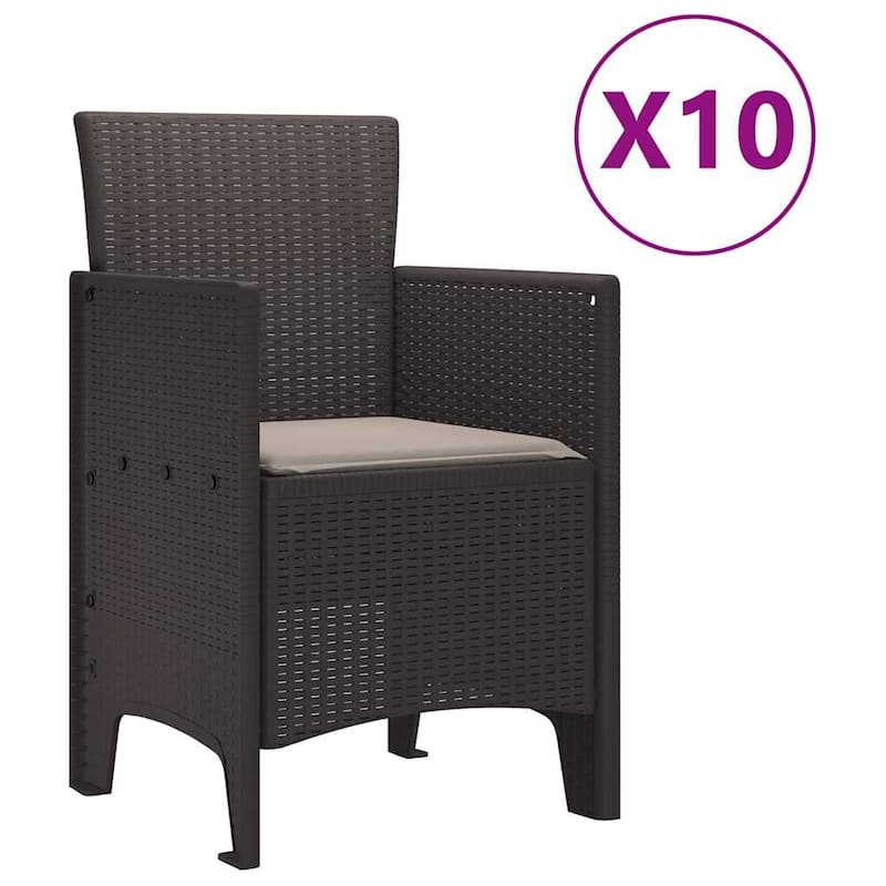 vidaXL Garden Dining Set 11/13 pcs - 118.1 x 39.4 x 28.7