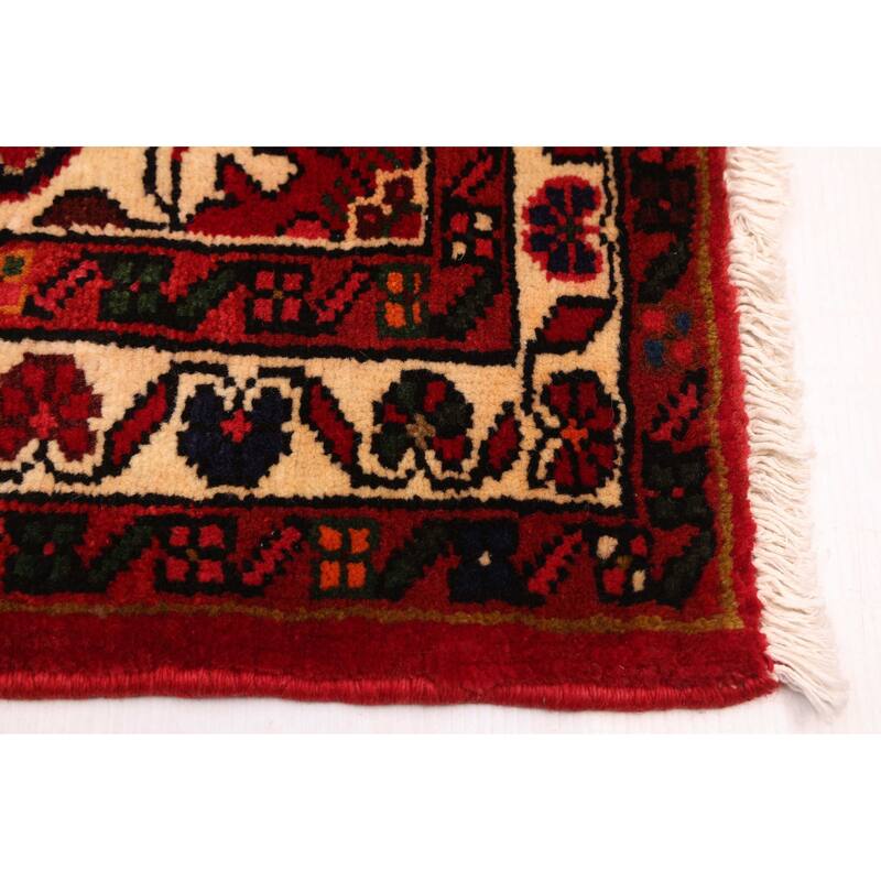 ECARPETGALLERY Hand-knotted Andelz Red Wool Rug - 2'9 x 10'9