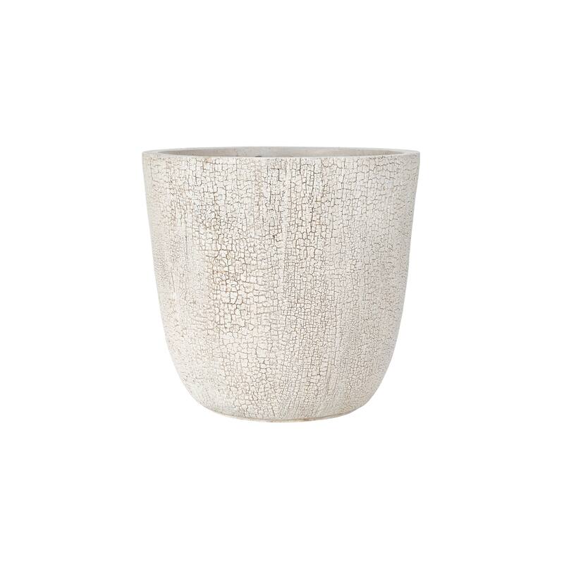 Roomfitters Lightweight MGO Planter Set of 3, Round Weather Resistant Outdoor Indoor Flower Pots for Garden Patio