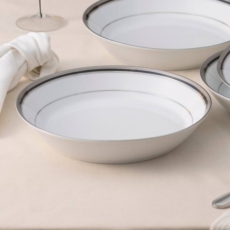 Austin Platinum Set of 4 Coupe Dinner Bowls, 9-3/4", 43 oz.