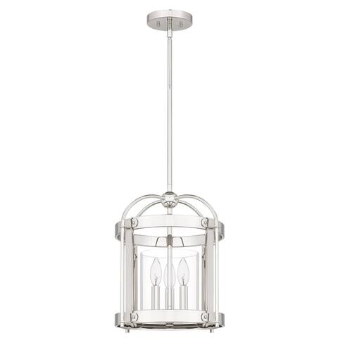 McPherson 3-Light Polished Nickel Pendant