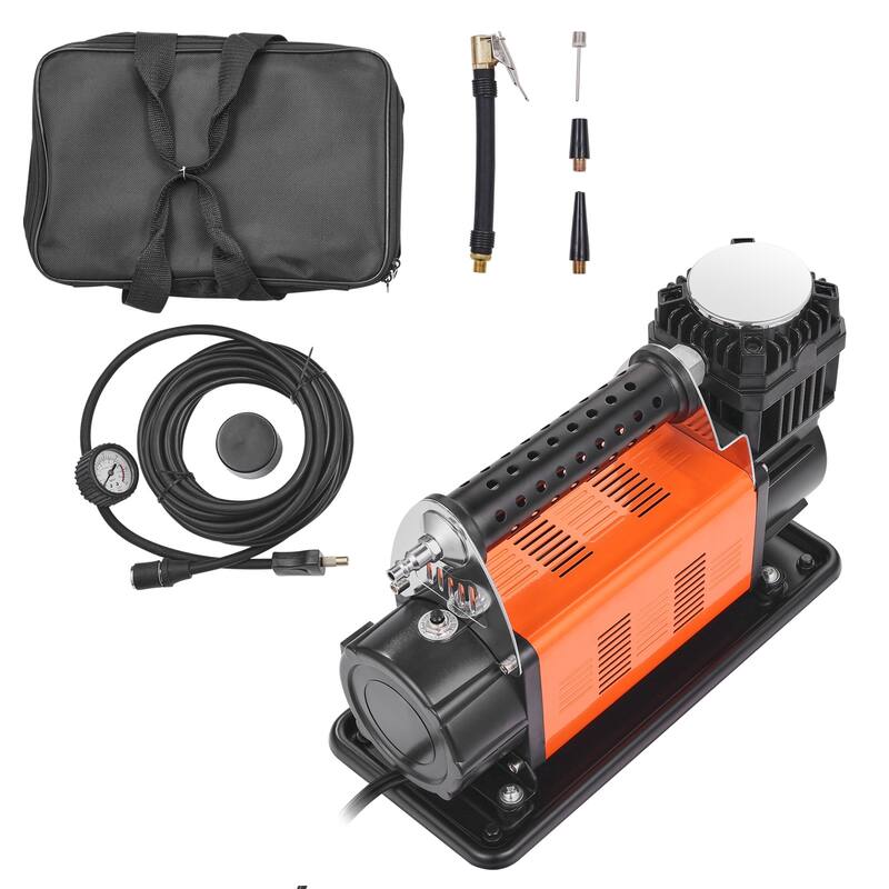Air Compressor with Digital Pressure Gauge Tire Inflator for Trucks Car SUV - 6CFM Mechanical Pointer Airless Tank