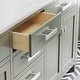 preview thumbnail 6 of 12, Madison Carrara White Marble Countertop Vanity with Mirror and Faucet