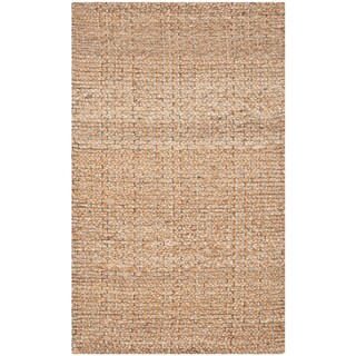 SAFAVIEH Handmade Natural Fiber Grainne Jute Rug - Light Blue/Natural - 2' 6" x 4'