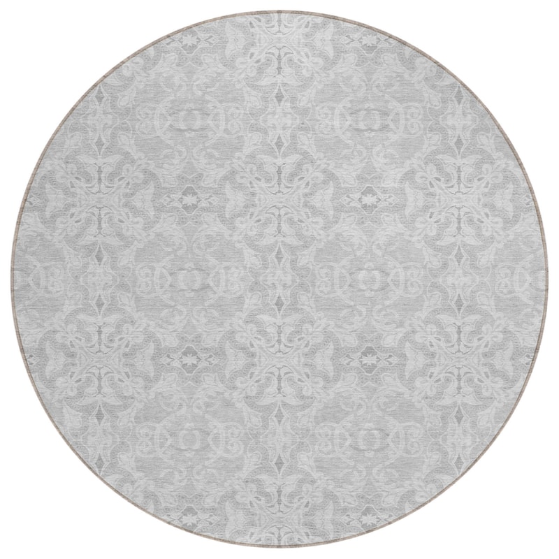 HomeRoots Medallion Transitional Rectangle Outdoor Rug