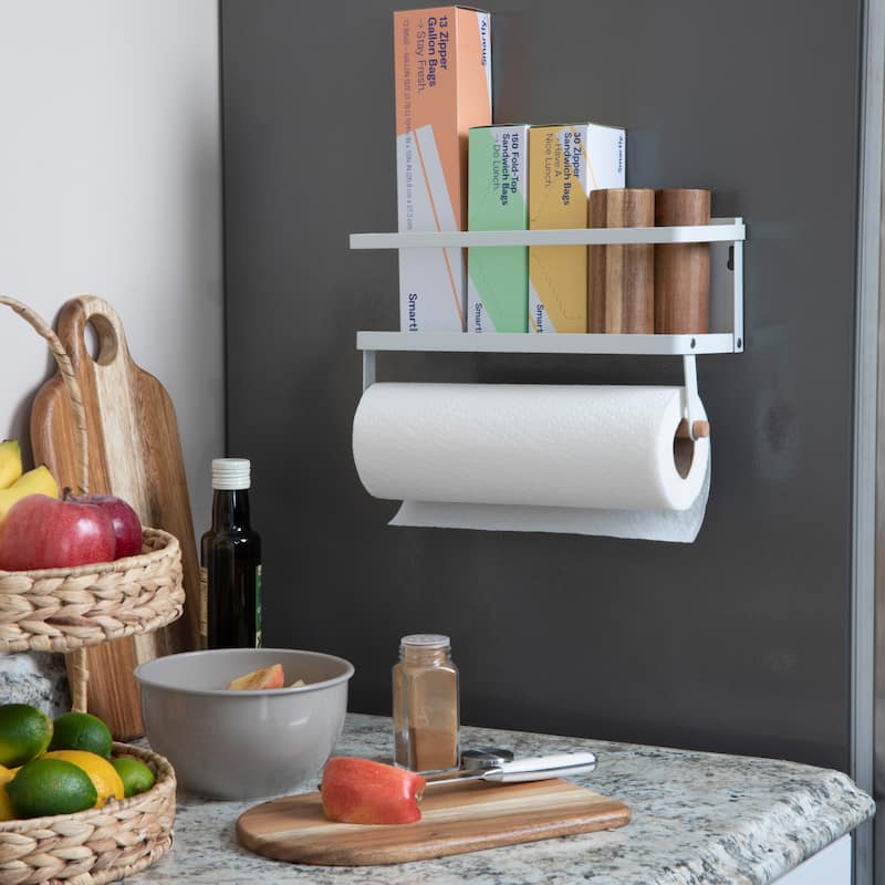 Household Essentials Metal Magnetic Organizer Rack - 12.3"L x 4.4"W x 6.3"H