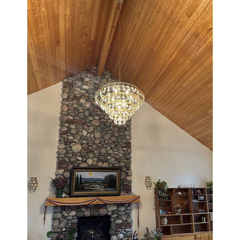 Varaluz Fleur 10-Light Chandelier - French Gold