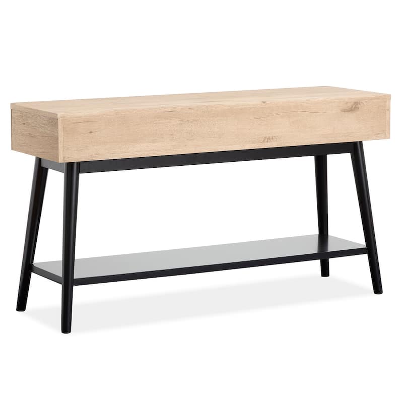 Magnussen Home Fletcher Driftwood Rectangular Sofa Table - 50''W x 17''D x 28''H
