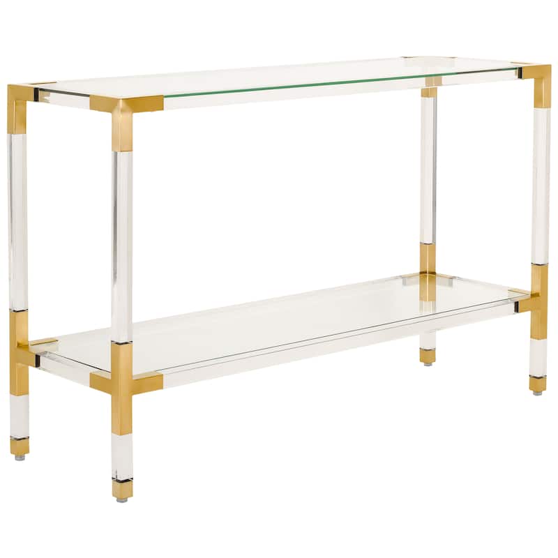 SAFAVIEH Couture Courteney Acrylic Console - 47" W x 15.5" L x 30" H - 47Wx16Dx30H