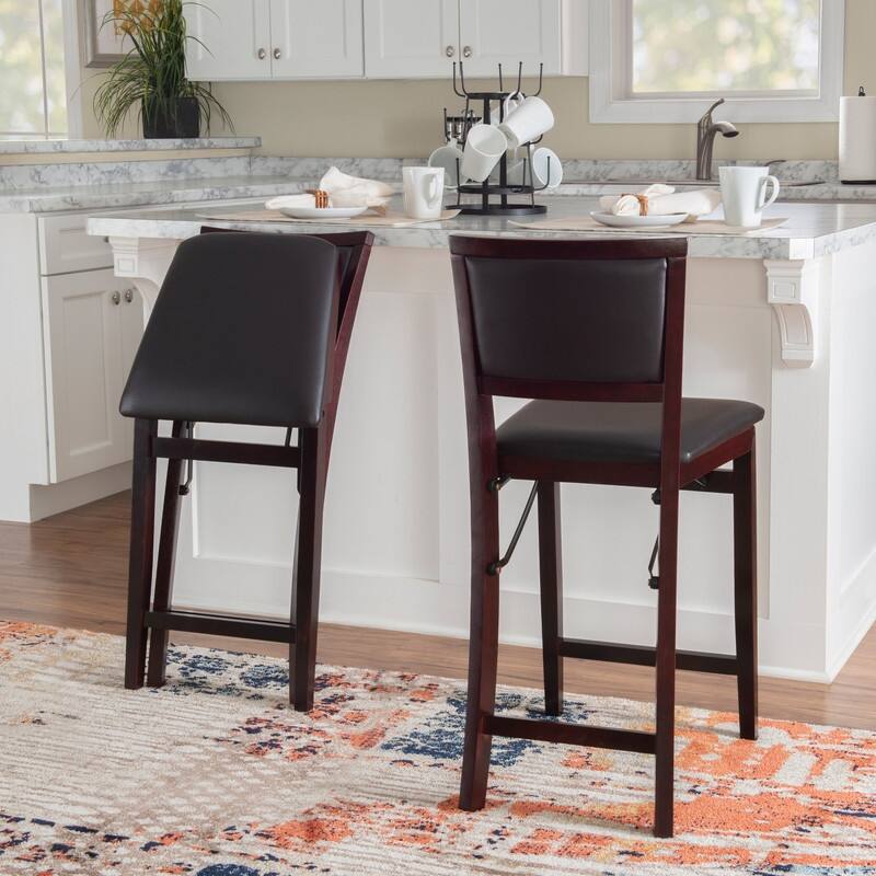 Aldersey Espresso Folding Counter Stool