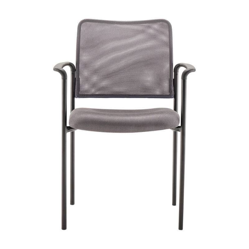 Comfort Mesh Stackable Steel Side Chair with Arms - 24"D x 23.5"W x 34.75"H