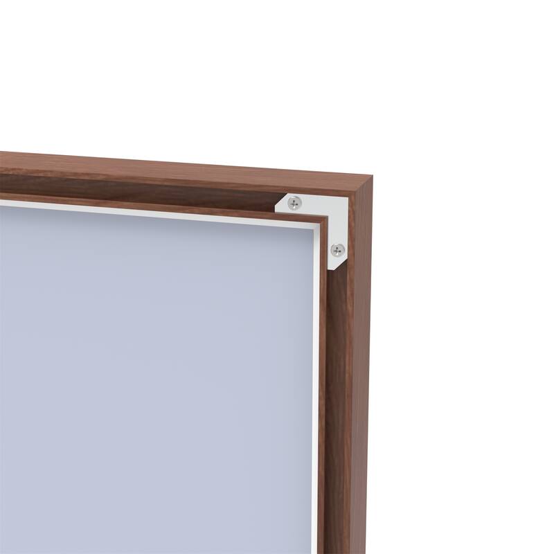 60"x40" Oversized Modern Rectangle Mirror with Walnut Frame