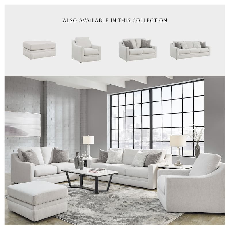 Signature Design by Ashley Maitelynn White Chair - 36"W x 40"D x 37"H