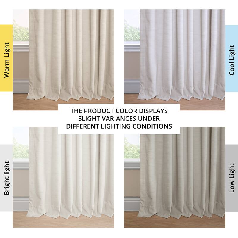 Exclusive Fabrics Ravello Burnout Velvet Curtains (1 Panel) Room Darkening Curtains For Bedroom & Living Room Curtains