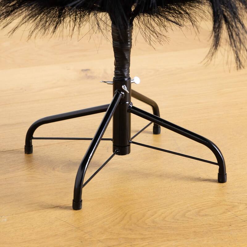 Pampas Grass Artificial Halloween Tree - 4' - Black