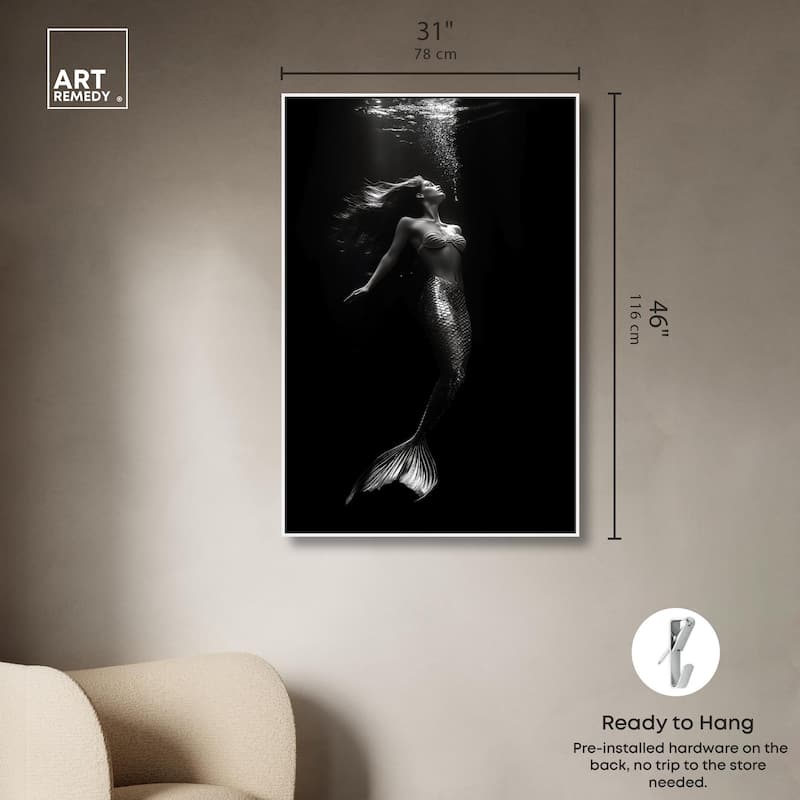 Mermaid Deep Canvas by Art Remedy