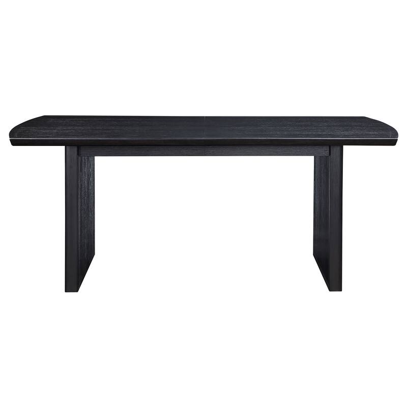 Brookmead Black Extension Leaf Dining Table Set