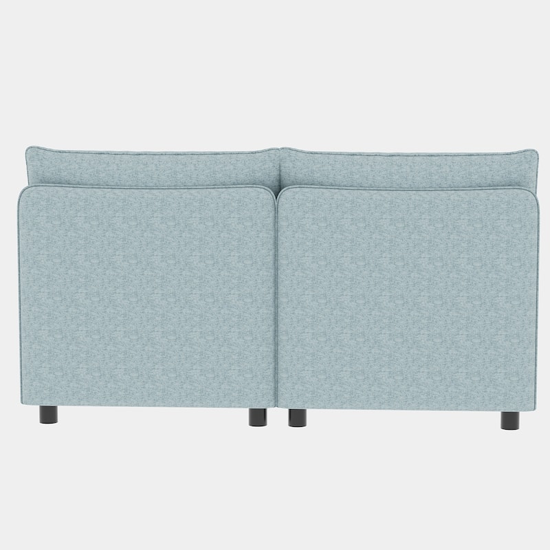98.5'' Customizable 4 Seater Modular Sectional Sofa with Storage, Comfortable Cushions and Space-Saving Design