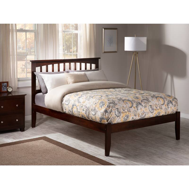 Platform Bed - Stylish Design Slats & Elegant Headboard - Modern Bedroom Furniture