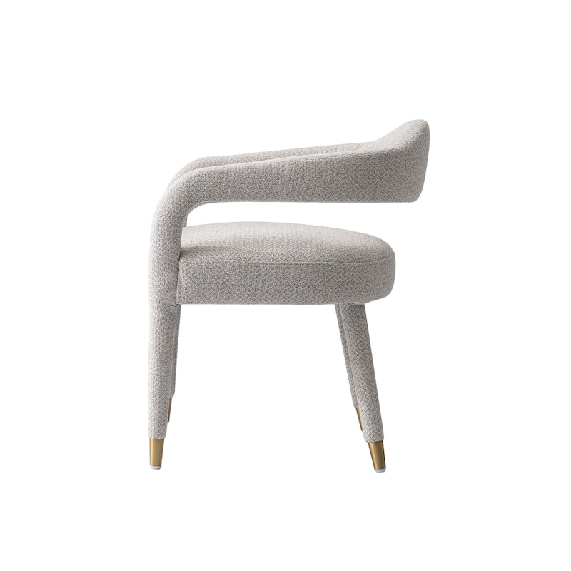 Manhattan Comfort Modern Aspen Tweed Dining Armchair