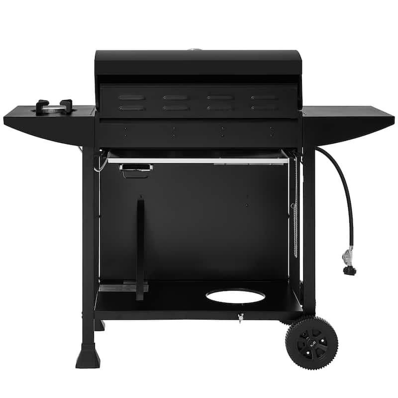 Royal Gourmet 4-Burner Gas Grill with Side Burner&Front Spice Rack