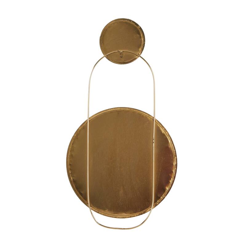 Metal Wall Mirror - Gold - CosmoLiving by Cosmopolitan - 1"W x 20"L x 27"H