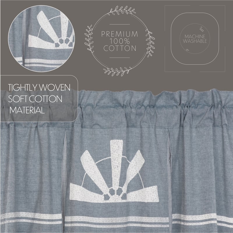 Sawyer Mill Windmill Pleated Valance