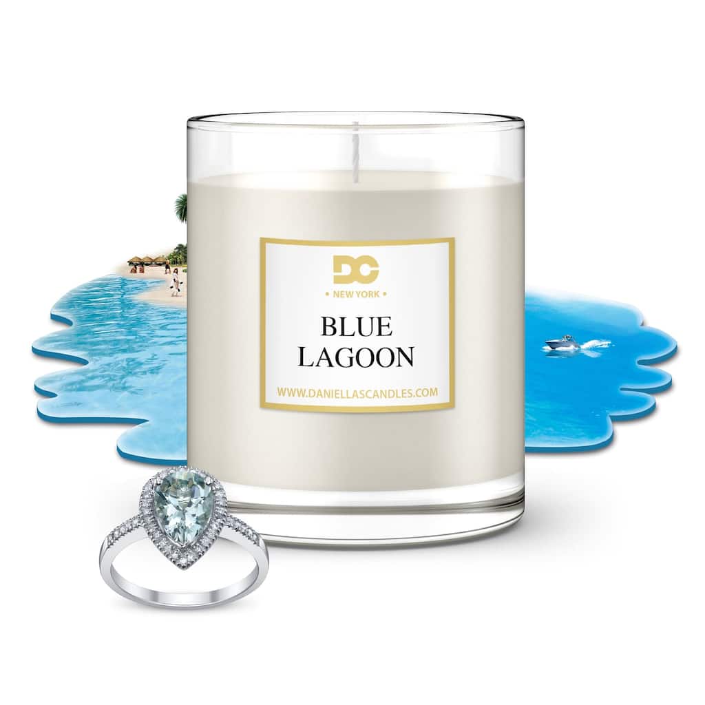 DANIELLA'S CANDLES Blue Lagoon Jewelry Candle - Necklace