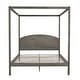 preview thumbnail 13 of 27, King /Queen Size Canopy Platform Bed with Headboard and Support Legs, Grey/Brown