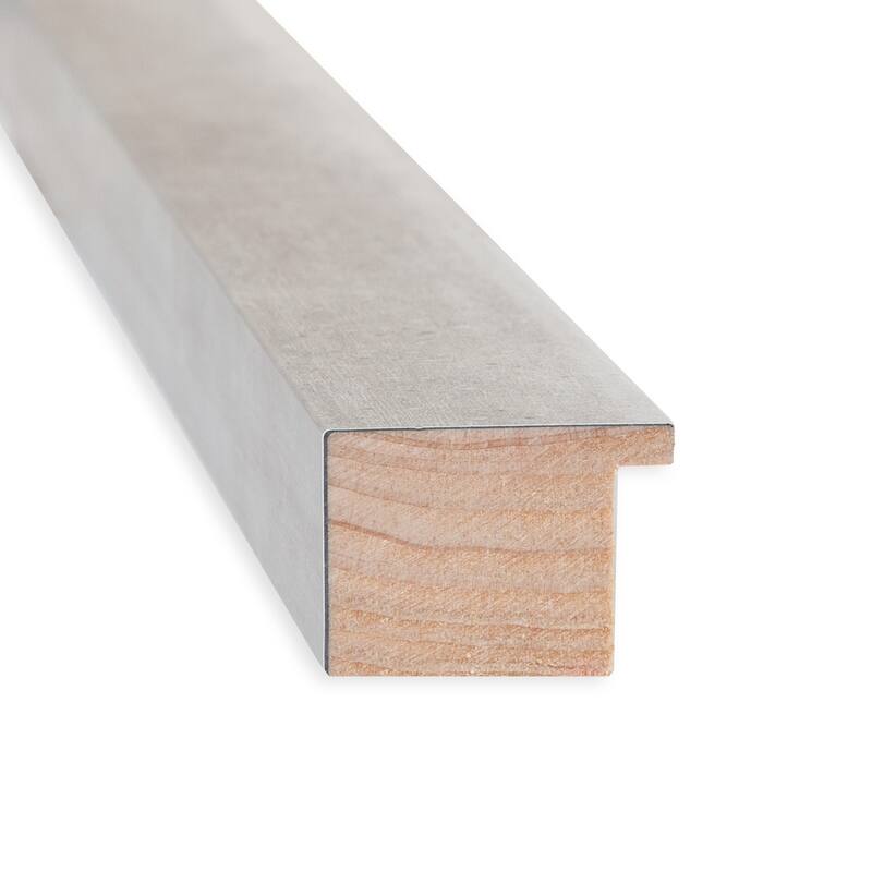 Marred Wood Framed Grey Corkboard Bulletin Board