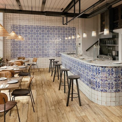 Merola Tile Kings Campania Salerno 13" x 13" Ceramic Floor and Wall Tile