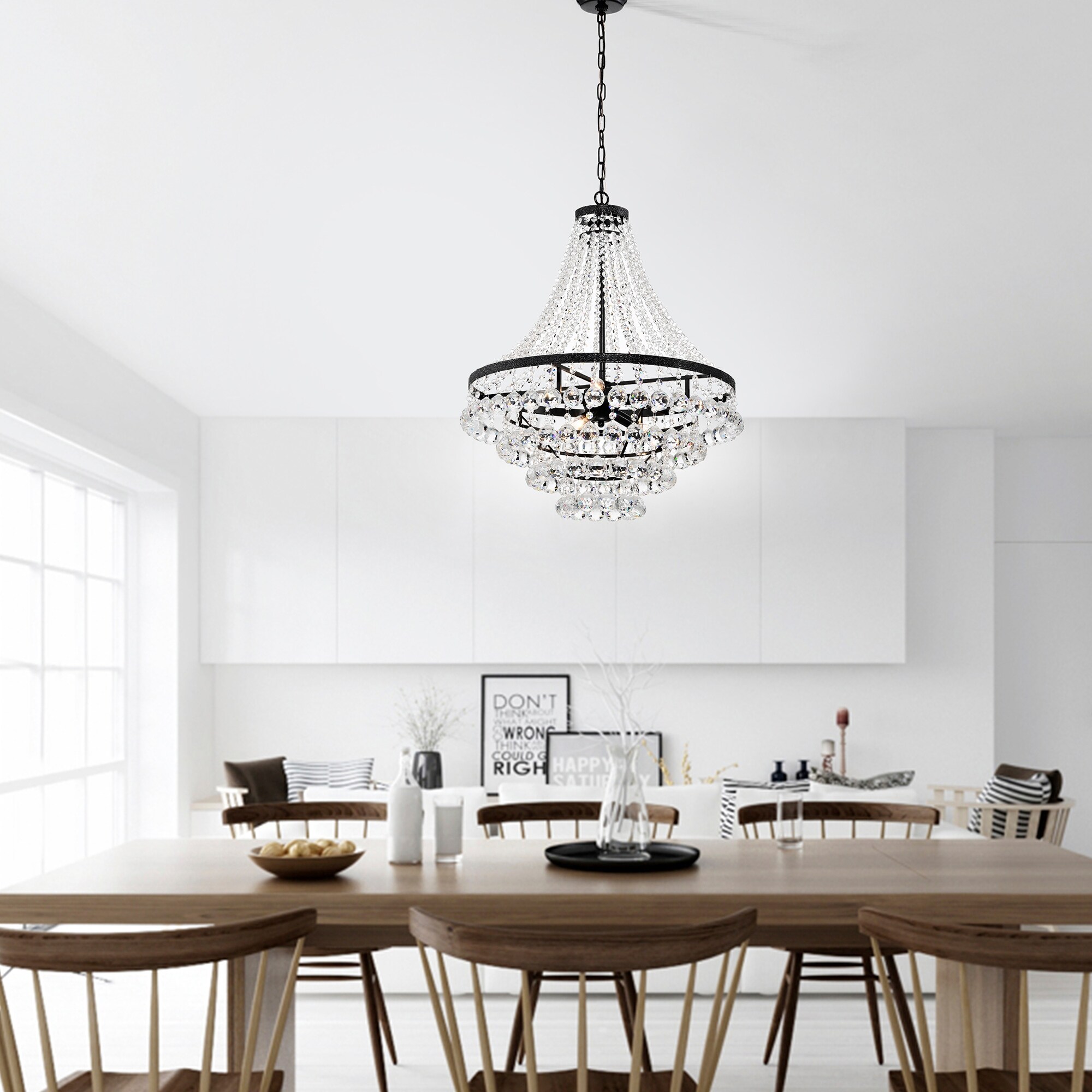 Black empire chandelier on sale