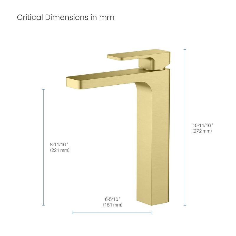 Blaze-T Single Handle Bathroom Vessel Sink Faucet