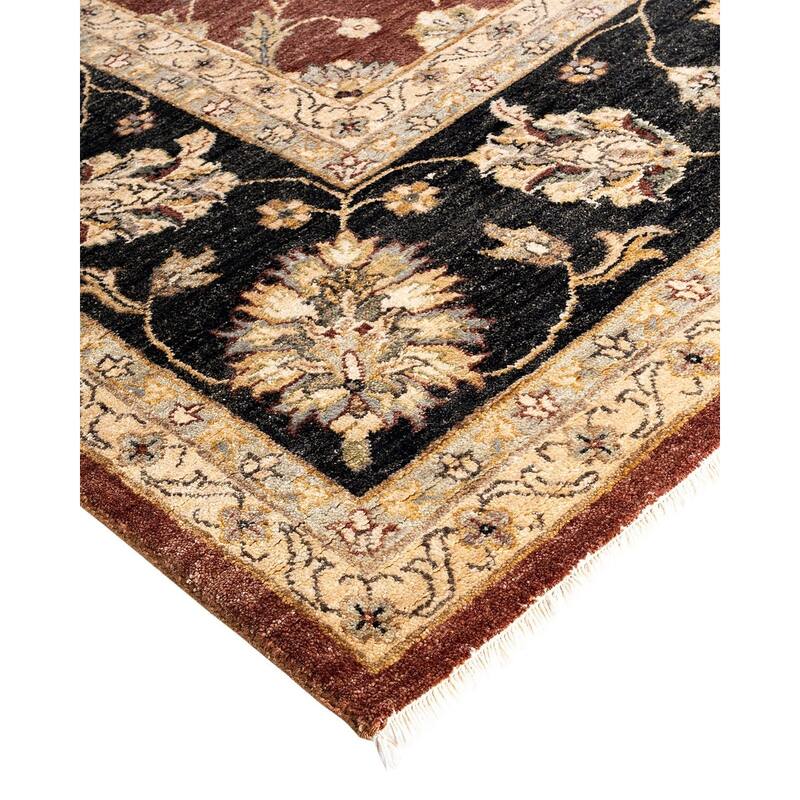 Oushak One-of-a-Kind Hand-Knotted Area Rug, Red - 9' 4" x 12' 4"