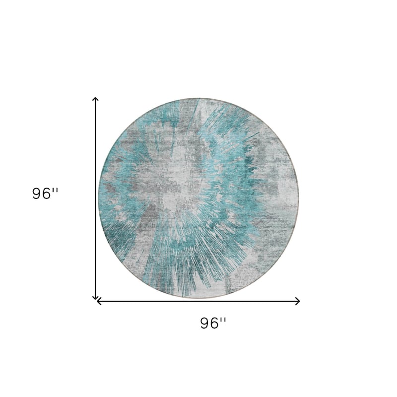 HomeRoots Abstract Transitional Rectangle Outdoor Rug