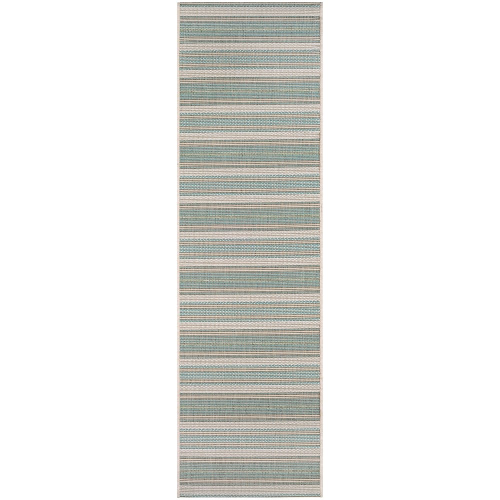 Dream Decor Rugs Samantha Sand Stripe Indoor Outdoor Area Rug