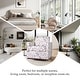 preview thumbnail 133 of 154, Set of 2 Modern Swivel Accent Armchairs Upholstered Arm Chairs