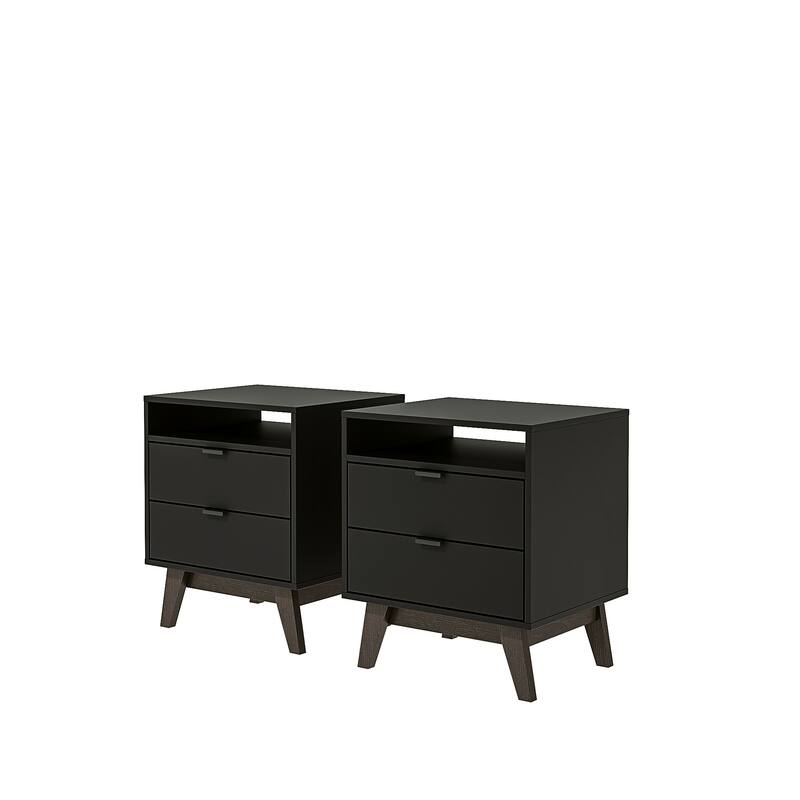 Kappesberg Denver 2-Drawer Nightstand (set of 2) - for Bedroom
